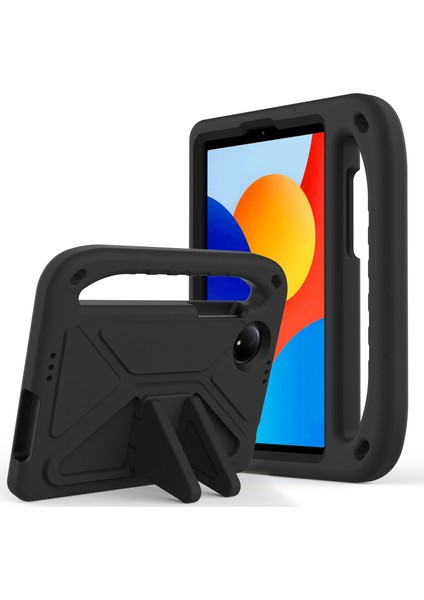 Xiaomi Redmi Pad Se 4g 8.7 Inç Kılıf El Tutma Yeri Destekli Tablet Eva Kılıfı-Siyah (Yurt Dışından)