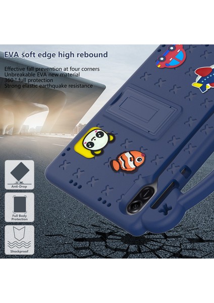 Honor Pad X9/pad X8 Pro Eva Kılıf Kickstand Düşmeye Karşı Çocuk Tablet Kılıfı-Lacivert (Yurt Dışından) indirimleri