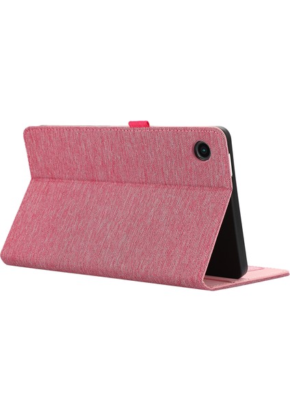 Samsung Galaxy Tab A9+ Kılıf Darbeye Dayanıklı Deri Folio Stand Tablet Kılıfı-Pembe (Yurt Dışından) fırsatları