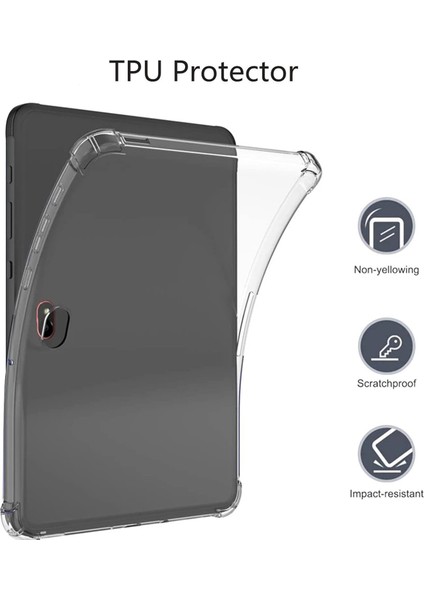 Samsung Galaxy Tab Active4 Pro Şeffaf Tablet Kılıfı Güçlendirilmiş Köşeler Tpu Kapak (Yurt Dışından)