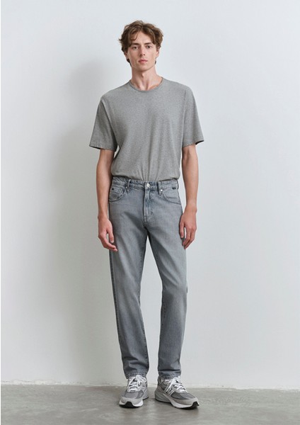 London Classic Denim Buz Gri Jean Pantolon 0010172-89658