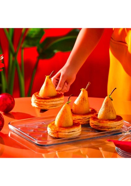 Kare Desenli Fırın Kabı, 33.5x24.5 cm, Cam, Beyaz, Pide ve Börekler İçin Ideal modelleri