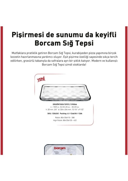 Kare Desenli Fırın Kabı, 33.5x24.5 cm, Cam, Beyaz, Pide ve Börekler İçin Ideal fırsatları