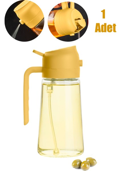 Çok Amaçlı Cam Sprey Şişe 900 ml, Sarı, Yağlık, Sirke, Limon, Sos, Sızdırmaz, Püskürtücü fiyatları