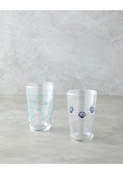 Mavi 400 ml Cam Bardak, şık ve dayanıklı tasarım, tek parça su bardağı modelleri