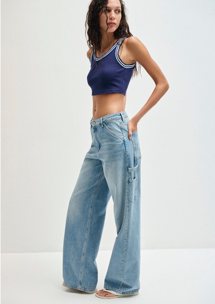 Kimberly 90LAR Gölgeli Açık Mavi Jean Pantolon 1010626-90566 fiyatları
