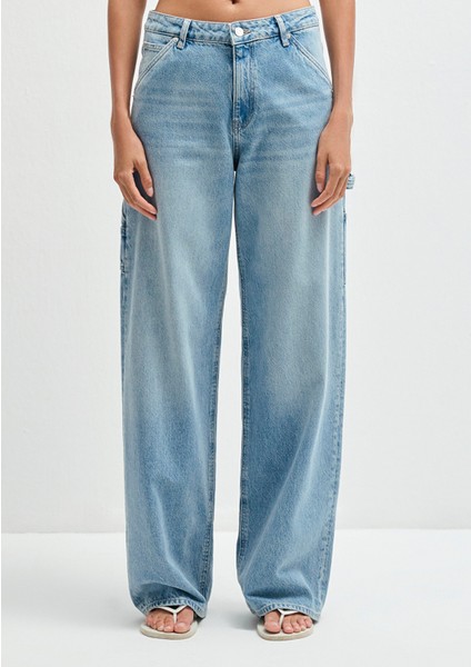 Kimberly 90LAR Gölgeli Açık Mavi Jean Pantolon 1010626-90566 fırsatları