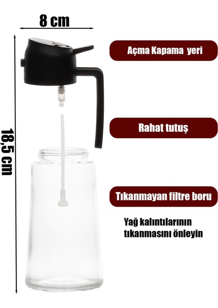 Çok Amaçlı Cam Sprey Şişe, 900 ml, Siyah, Sızdırmaz, Çok Yönlü Kullanım