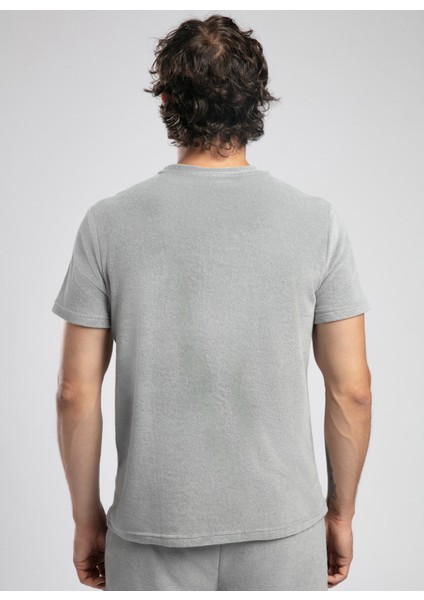 Yuvarlak Yaka Gri Erkek T-Shirt 252 Lcm 242008 Naul Gri fırsatları