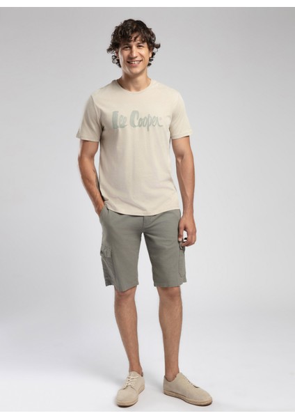 Yuvarlak Yaka Bej Erkek T-Shirt 252 Lcm 242019 New Drawıng Bej fiyatları