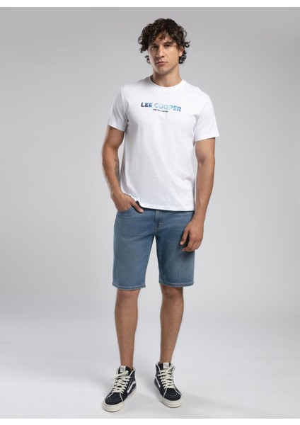 Yuvarlak Yaka Beyaz Erkek T-Shirt 252 Lcm 242039 Ember Beyaz