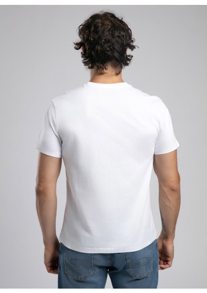Yuvarlak Yaka Beyaz Erkek T-Shirt 252 Lcm 242039 Ember Beyaz modelleri