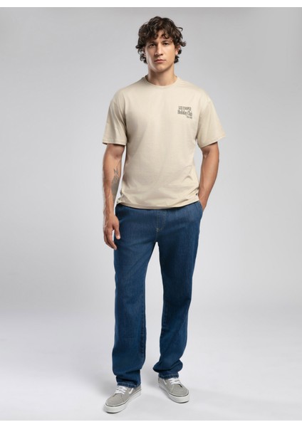 Yuvarlak Yaka Bej Erkek T-Shirt 252 Lcm 242058 Marcıa Bej
