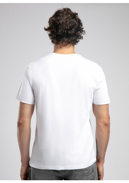 Yuvarlak Yaka Beyaz Erkek T-Shirt 252 Lcm 242021 Paola Beyaz fırsatları