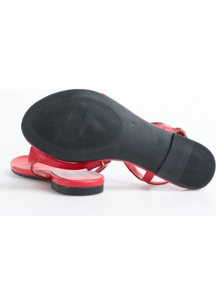 Kırmızı Kadın Sandalet Lule fırsatları