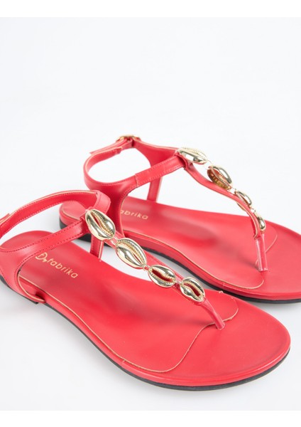 Kırmızı Kadın Sandalet Lule indirimleri