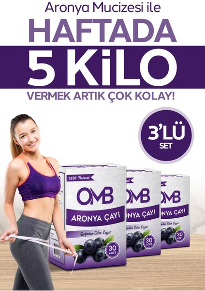 1 HAFTADA 5KİLO ZAYIFLAYIN! Aronya Çayı Kilovermeye Yardımcı zayıflama ürünleri Özel Karışımlı Detox En Etkili ve En Lezzet Çay 3 Kutu Paket