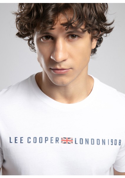 Yuvarlak Yaka Beyaz Erkek T-Shirt 252 Lcm 242023 Stew Beyaz modelleri