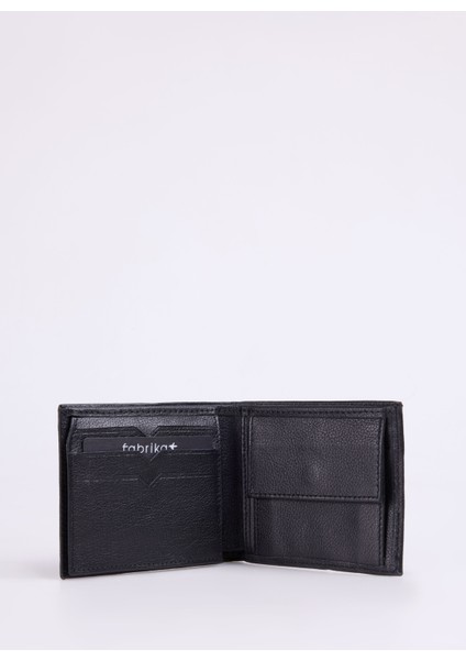 Siyah Erkek 9X11X2 cm Deri Cüzdan Frk Kutu 2025 Cep