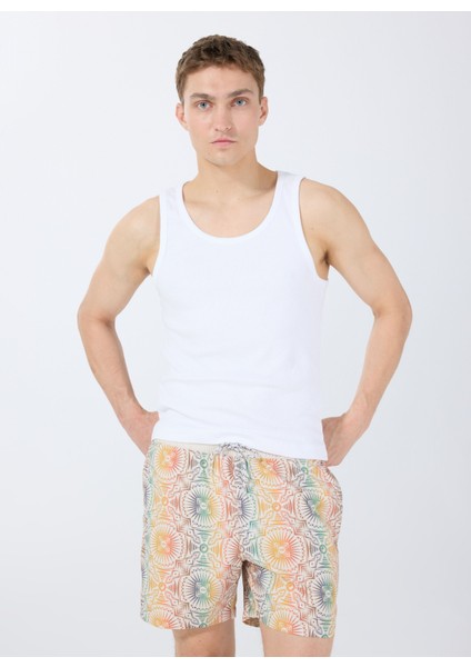 Vacay Lb EBYJV00144 Bej Regular Fit Düz Erkek Şort Mayo fiyatları