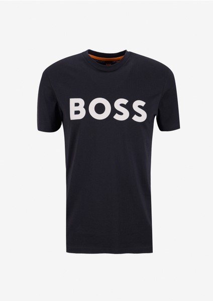 Bisiklet Yaka Siyah Erkek T-Shirt Thinking indirimleri