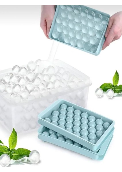 Kapaklı Yuvarlak Buz Kalıbı, 33 Hazneli, Kokteyl ve Sunum İçin Uygun 170x100 Plastik fiyatları