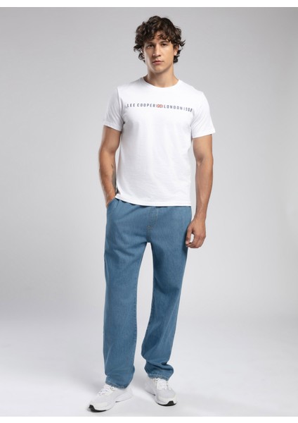 Lastikli Bel Straight Erkek Denim Pantolon 252 Lcm 121066 Loose Myles Lıght