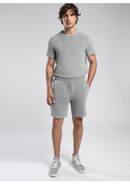 Regular Fit Gri Erkek Şort 252 Lcm 221019 Nautsa Gri