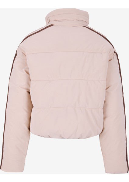 V5RL04WGYC2A60P Jean Puffer Jacket Ekru Desenli Kadın Mont fiyatları