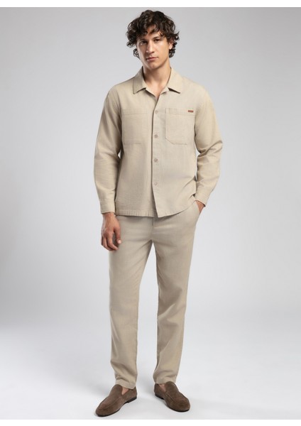 Regular Fit Bej Erkek Ceket 252 Lcm 241001 Marsello Bej