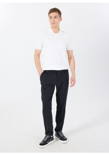 Gmg Fırenze Normal Bel Normal Paça Slim Fit Siyah Erkek Pantolon GU25MSS01017
