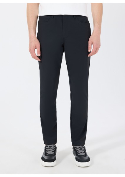 Gmg Fırenze Normal Bel Normal Paça Slim Fit Siyah Erkek Pantolon GU25MSS01210