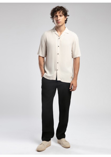 Normal Bel Regular Fit Siyah Erkek Chino Pantolon 252 Lcm 221025 Joanka Siyah