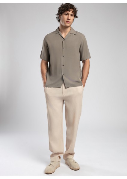 Normal Bel Regular Fit Bej Erkek Chino Pantolon 252 Lcm 221025 Joanka Bej