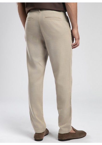Normal Bel Regular Tapered Bej Erkek Chino Pantolon 252 Lcm 221006 Zarse 2 Bej modelleri