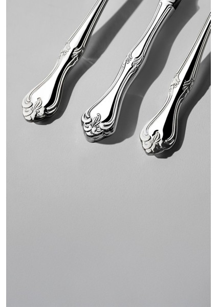 Gri 6 Kişilik 36 Parça Çatal Kaşık Bıçak Seti Passlanmaz Çelik modelleri