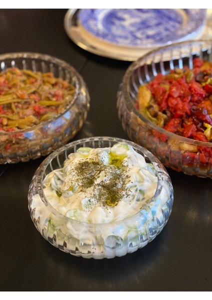 Şeffaf Kristal Kesme Cam Salata Kasesi 18 cm, şık ve dayanıklı mutfak ürünü fiyatları