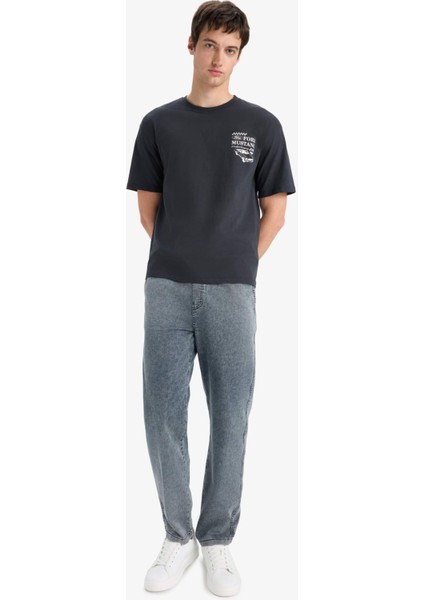 Yazlık Wide Leg Geniş Kalıp Beli Lastikli Geniş Paça Jean Kar Yıkamalı Pantolon F3904AX25SM modelleri