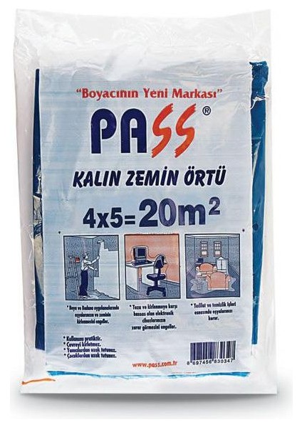 Kalın Zemin Örtüsü 4x5 mt 20M2