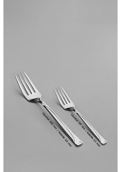 Şık 6 Kişilik 30 Parça Çatal Kaşık Seti, Gümüş Renk, Zarif ve Kullanışlı Tasarım fırsatları