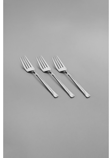 Şık 6 Kişilik 30 Parça Çatal Kaşık Seti, Gümüş Renk, Zarif ve Kullanışlı Tasarım