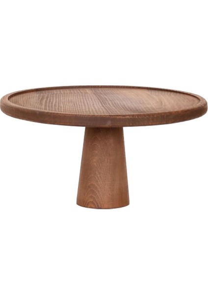 Doğal Ahşap Pasta ve Peynir Sunum Tabağı 28 cm, Kahverengi, Dayanıklı ve Şık
