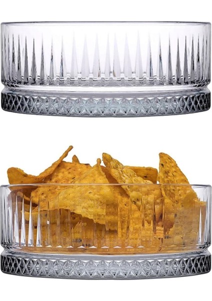 Beyaz 2'li Çerez ve Cips Kasesi, şık ve kullanışlı mutfak aksesuarı, 500-999 ml