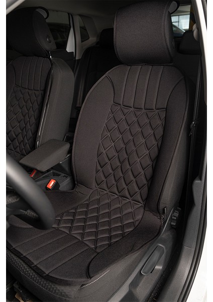 Volkswagen Transporter Uyumlu Lüx Oto Koltuk Minderi Ön 2'li Set Elegance Siyah Autogoodstore fiyatları