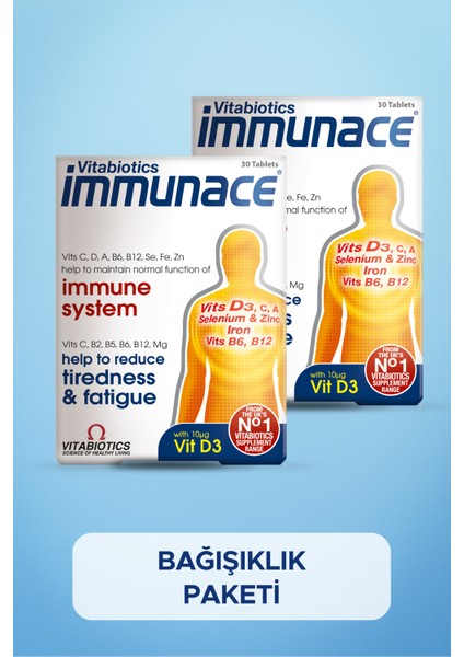 Immunace Vitabiotics 30 Tablet 2'li