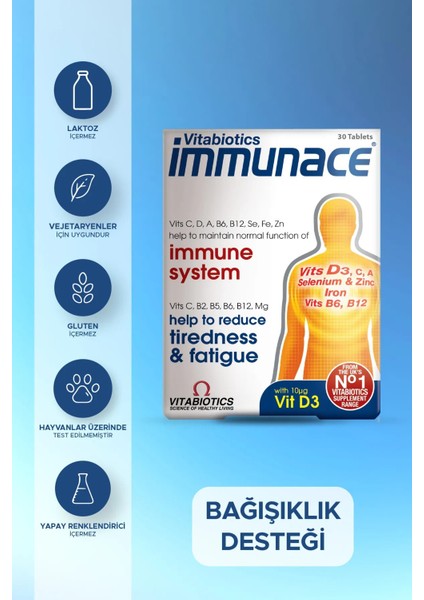 Immunace Vitabiotics 30 Tablet 2'li fiyatları