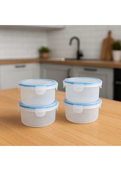Mini Erzak Saklama Kabı Seti 4'lü Bpa Free Gıda Kutusu Bpa Free Hava Almaz 350 ml fiyatları
