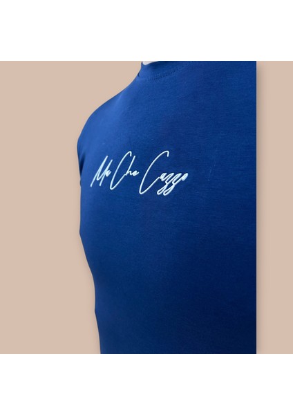 Erkek Slim Fit Enjeksiyon Baskılı Pamuklu T-Shirt