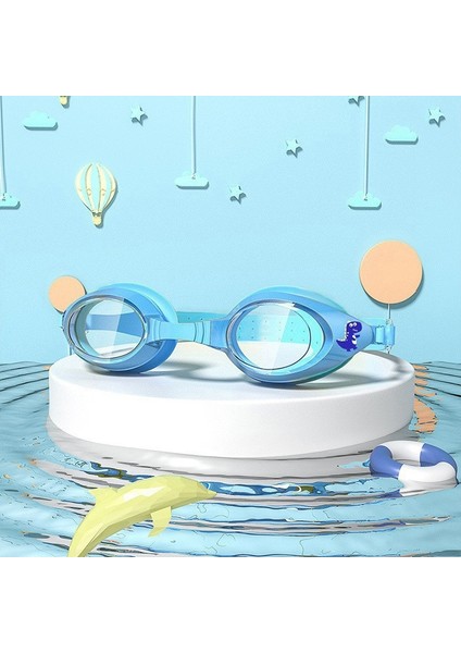 Çocuk Yüzme Gözlüğü Yüzme Şapkası Su Geçirmez Buğu Önleyici Yüzme Gözlükleri Yüzme Dalış Ekipmanları (Yurt Dışından)