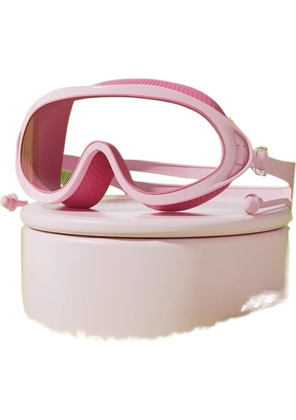 Çocuk Yüzme Gözlüğü Yüzme Şapkası Erkek Kız Yüzme Gözlükleri Su Geçirmez Buğu Önleyici Hd Büyük Çerçeve Dalış Gözlüğü Profesyonel (Yurt Dışından)